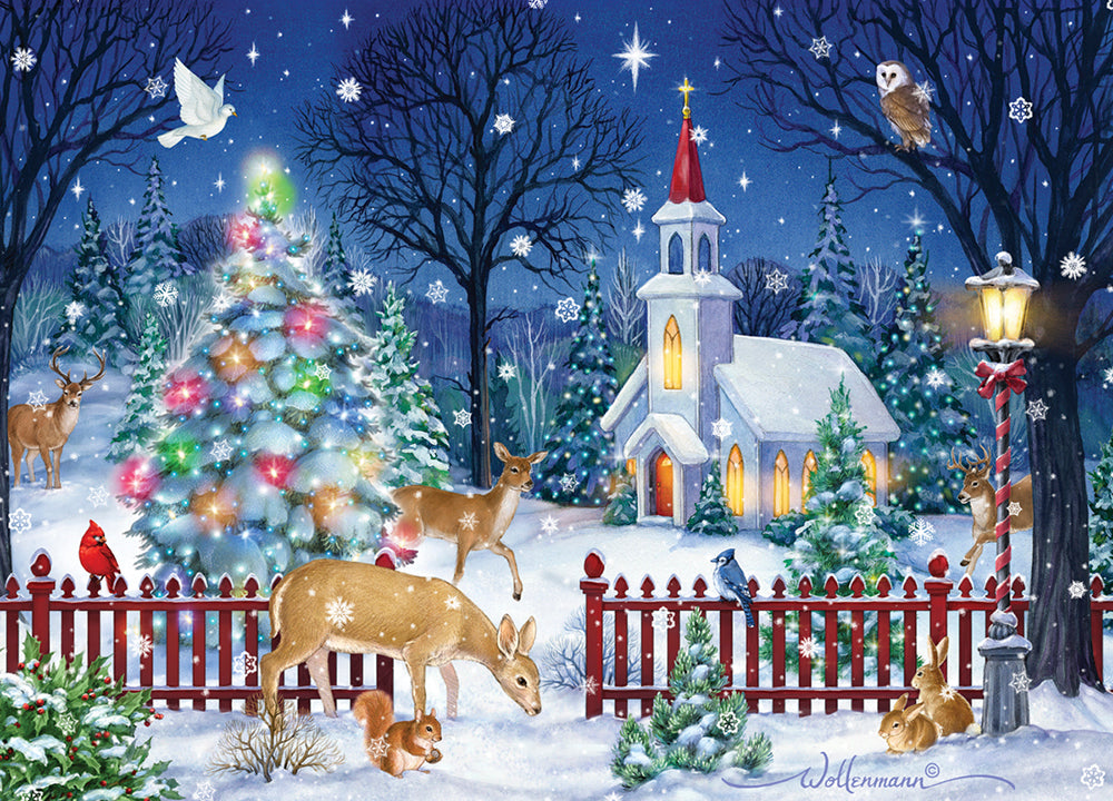 Peaceful Night Christmas Card