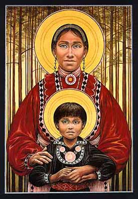 Choctaw Virgin & Child Magnet