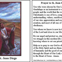 St. Juan Diego Prayer Card