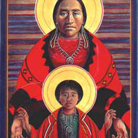 Navajo Virgin & Child Magnet