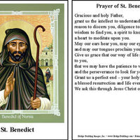 St. Benedict Prayer Card