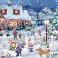 Snowman Celebration Christmas Card