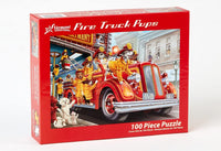 Fire Truck Pups Kid's Jigsaw Puzzle 100 Piece