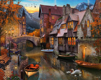 Autumn Canal Jigsaw Puzzle 1000 Piece
