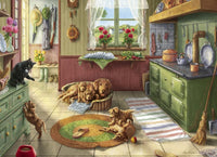 Golden Puppies Jigsaw Puzzle 1000 Piece