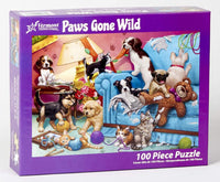 Paws Gone Wild Jigsaw Puzzle 100 Piece