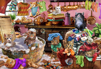 Kittens in the Kitchen Jigsaw Puzzle 100 Piece