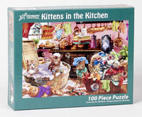 Kittens in the Kitchen Jigsaw Puzzle 100 Piece