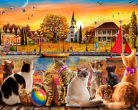 Dockside Cats Jigsaw Puzzle 1000 Piece