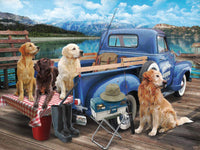 Dogs Gone Fishing Jigsaw Puzzle 550 Piece