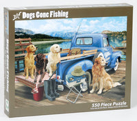 Dogs Gone Fishing Jigsaw Puzzle 550 Piece