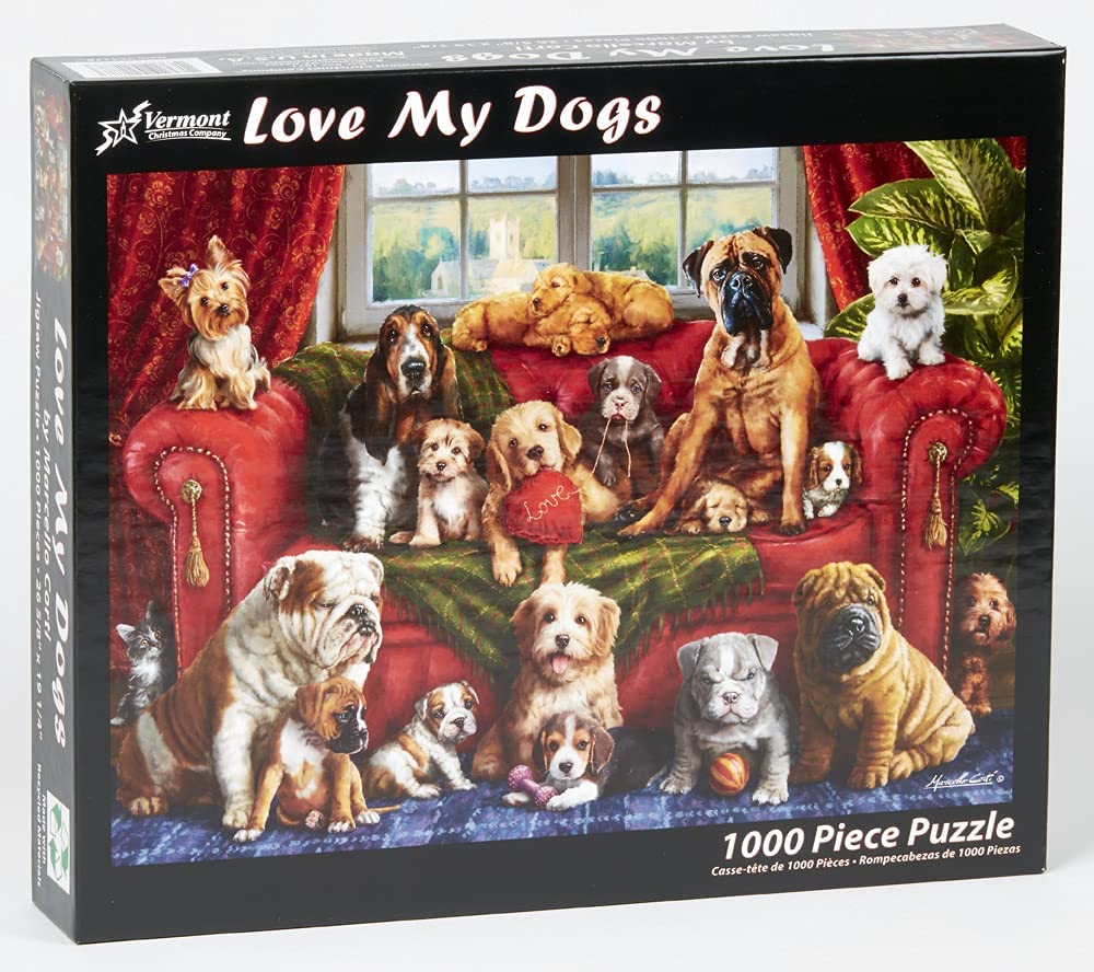  Group Photo of Dogs Jigsaw Puzzles 1000 Pieces Puzzles