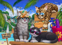 Beach Cats Jigsaw Puzzle 1000 Piece