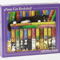 Cat Bookshelf Jigsaw Puzzle 1000 Piece
