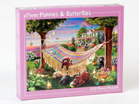 Puppies & Butterflies Jigsaw Puzzle 550 Piece