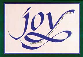 Joy Script Note Card