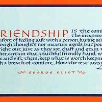 Friendship Script Note Card