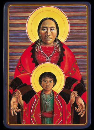 Navajo Virgin & Child Christmas Card