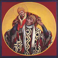 Christopher & the Christ Child Small Plaque