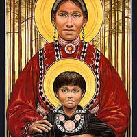 Choctaw Virgin & Child Small Plaque