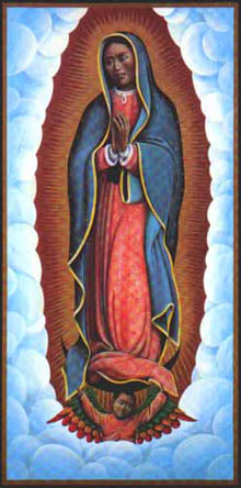 Lady Guadalupe Holy Card