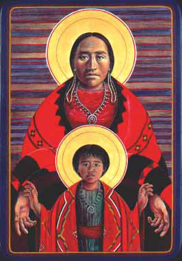 Navajo Virgin & Child Magnet