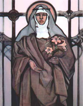 St. Catherine Siena Holy Card