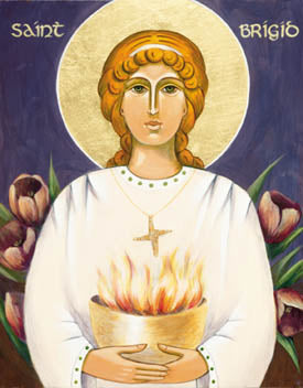 St. Brigid of Ireland Holy Card