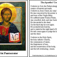 Christ Pantocrator Prayer Card