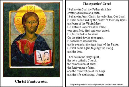 Christ Pantocrator Prayer Card