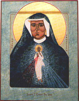St. Faustina Small Plaque