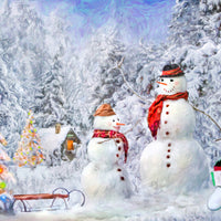 Christmas Snowmen Christmas Card