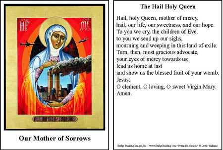 Mother of Sorrows Prayer Card