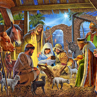Joyous Nativity Christmas Card