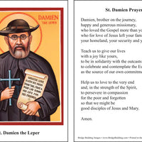 Damien the Leper Prayer Card