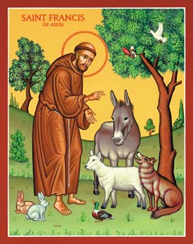 St. Francis & the Animals Small Plaque