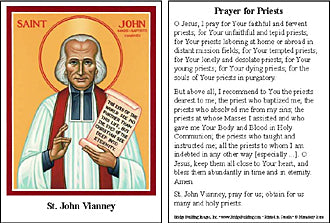 St. John Vianney Prayer Card