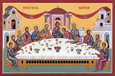 Mystical Supper Holy Card