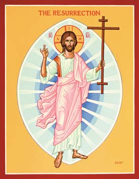 Christ Resurrected Holy Card