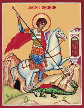 St. George Holy Card