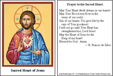 The Saints on the Sacred Heart of Jesus