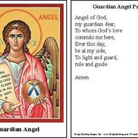 Guardian Angel Prayer Card