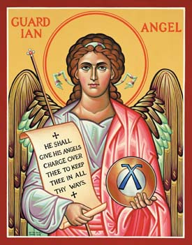 Guardian Angel Holy Card