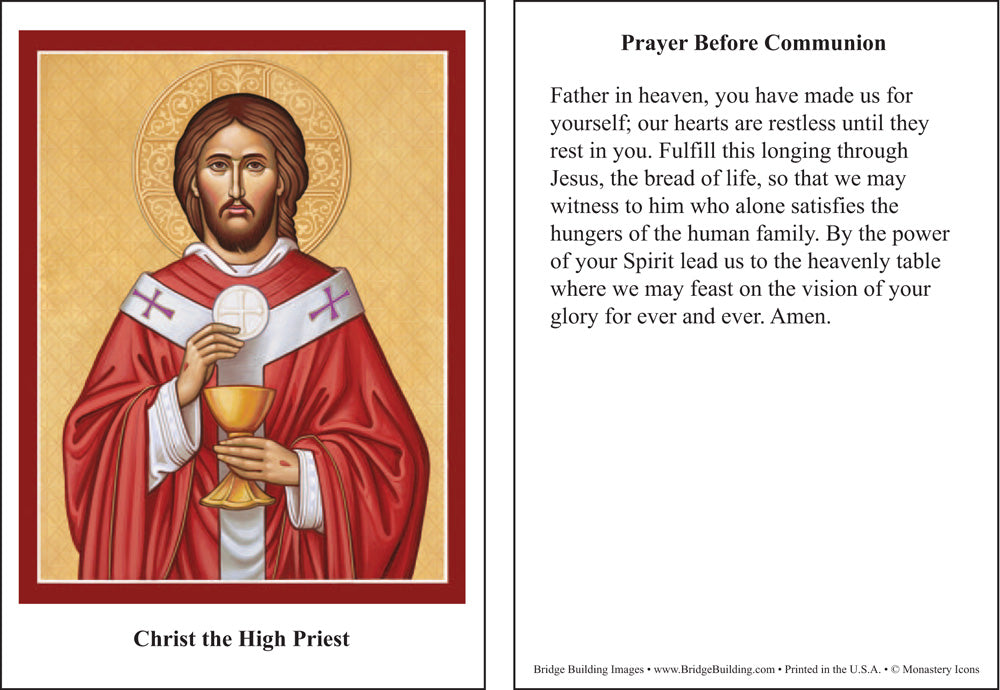 Christ the High Priest Prayer Card