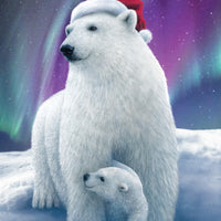 Polar Bear Hugs Christmas Card