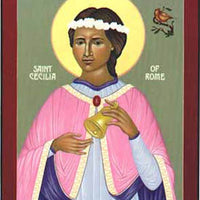 St. Cecilia Holy Card