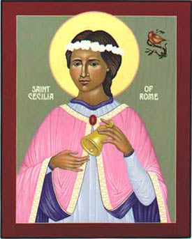 St. Cecilia Holy Card