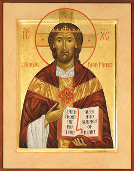 Jesus Christ: Eternal High Priest Holy Card