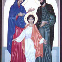 Holy Family Small Plaque