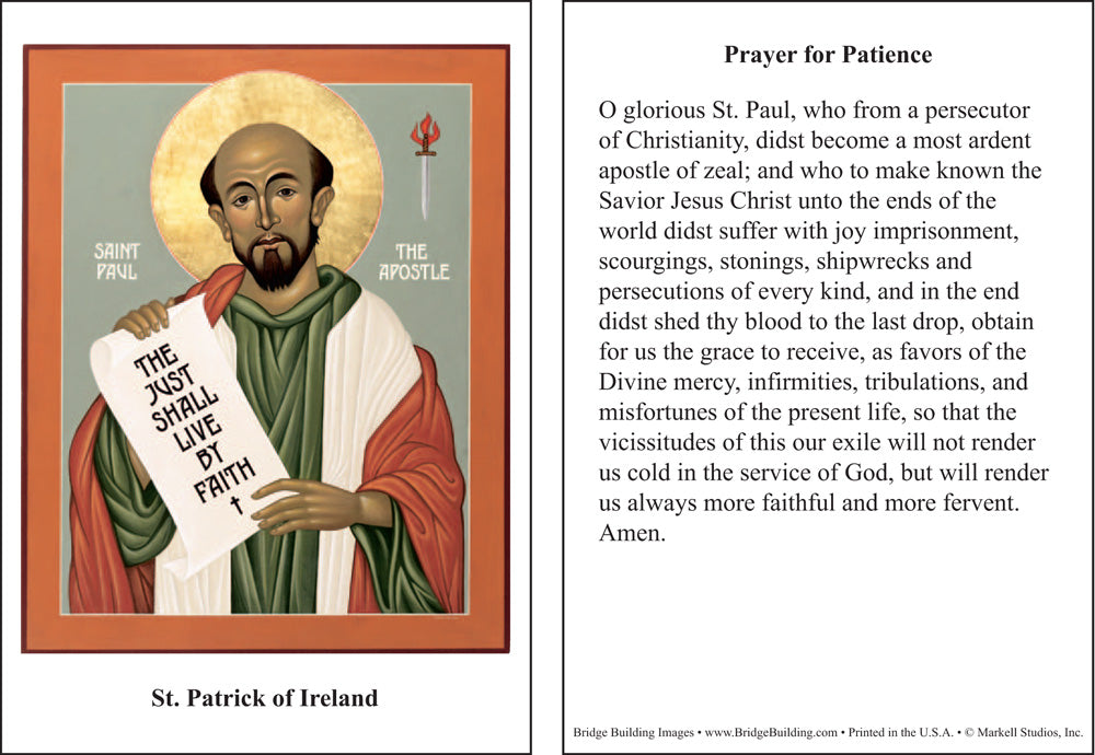 St. Paul the Apostle Prayer Card